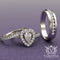 0.55ct Round Diamond Heart Shape Complete Wedding Set - 20GG71